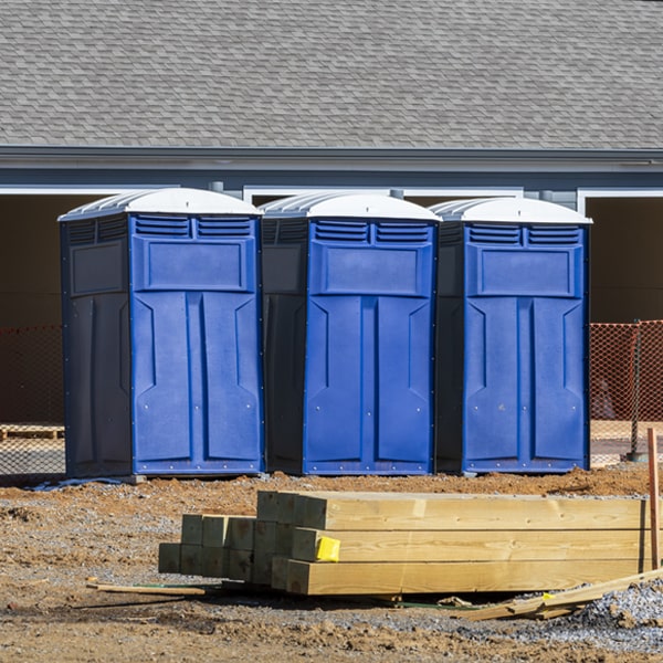 what is the maximum capacity for a single portable toilet in Detroit ME